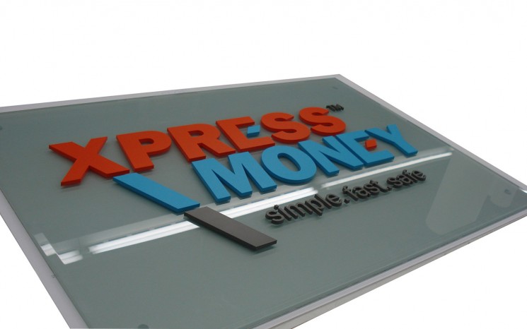 Acrylic 3D lettering business sign
