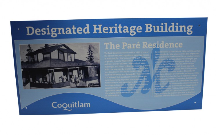 Full colour print aluminum business sign