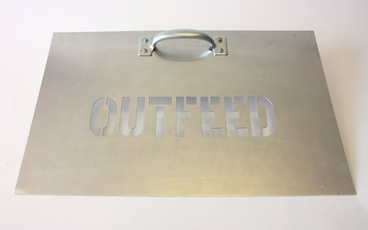 Twenty gauge aluminum stencil
