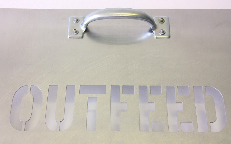 Twenty gauge aluminum stencil