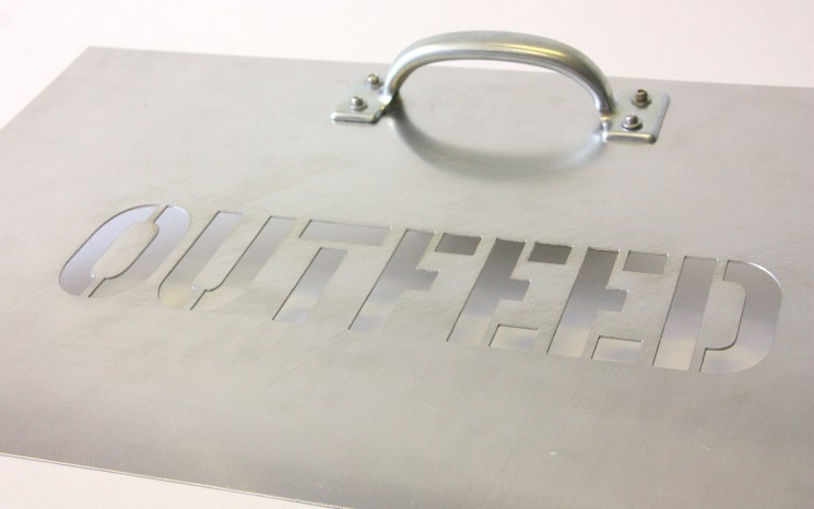 Twenty gauge aluminum stencil