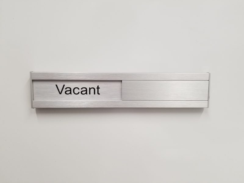 Metal office VS In Use Slider - Vacant position