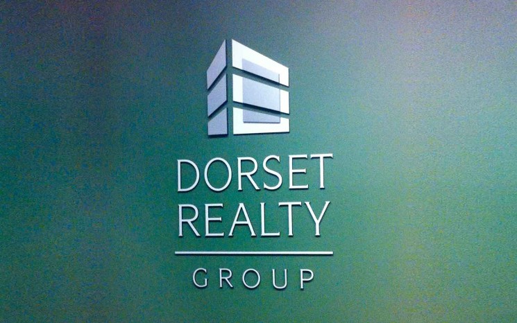 Laser cut acrylic reception sign