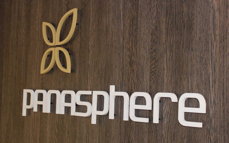 3D lettering pin mounted reception sign