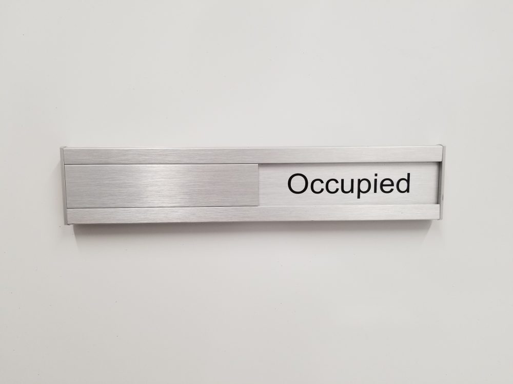 Metal office VS In Use Slider - Occupied position