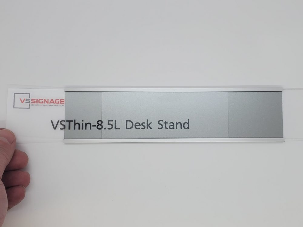 Custom changeable VSThin2-8.5 Nameplate, insert slide out left or right side