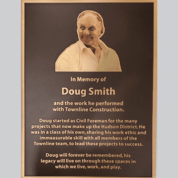 BEST solid bronze plaque with UV printed portrait