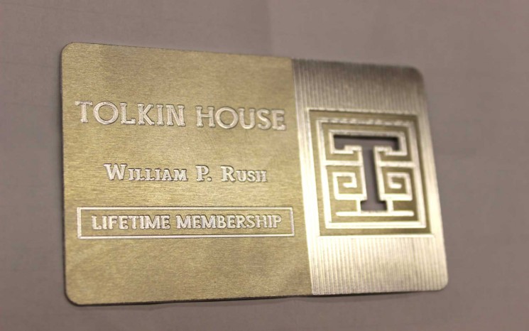 Aluminum engraved plaque