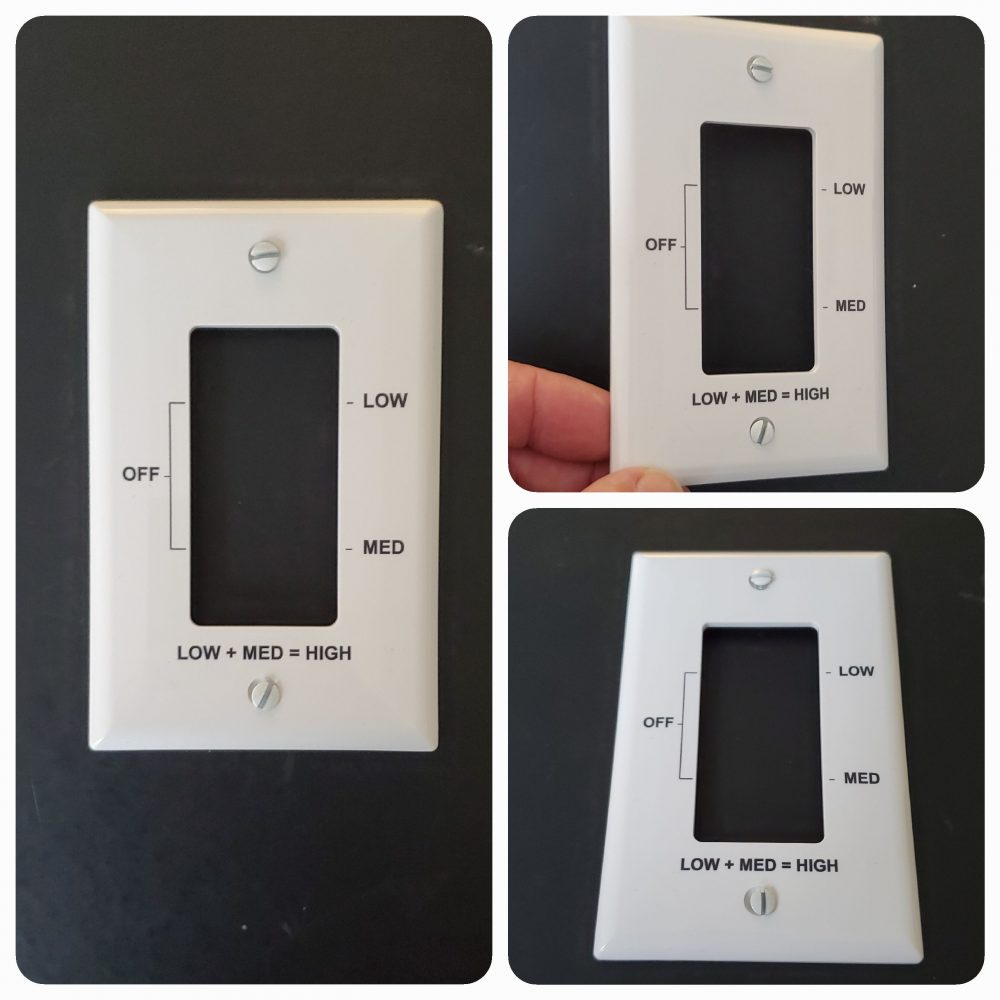 Custom Industrial marking plate cover sample