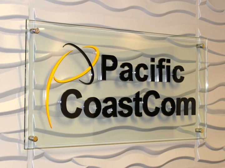 Raised acrylic logo business sign 174
