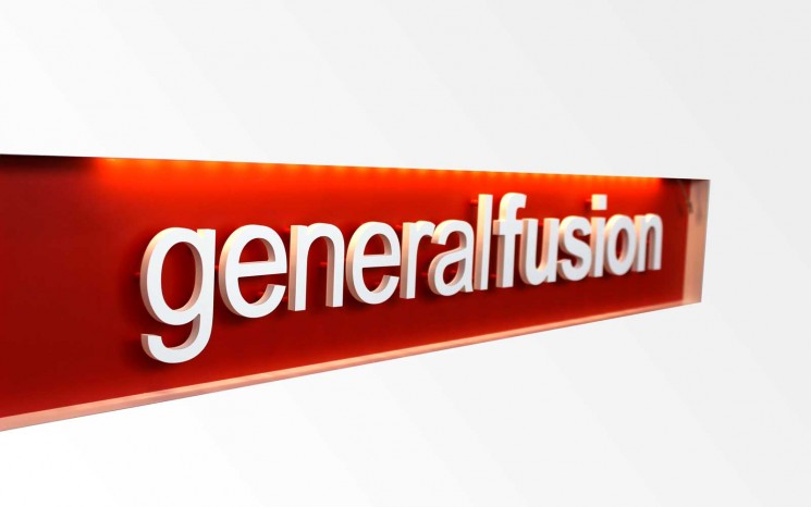 3D reception area sign